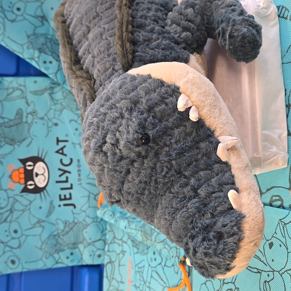 NWT Jellycat Allexi Alligator W/ Dust Bag